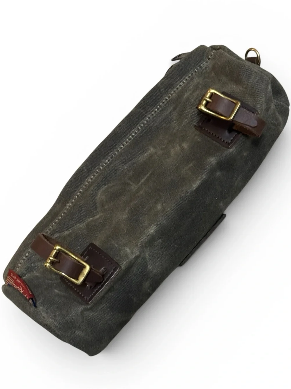 FROST RIVER Sawbill Trail Handlebar Bag - Waxed Canvas & Leather $70 Retail NWOT
